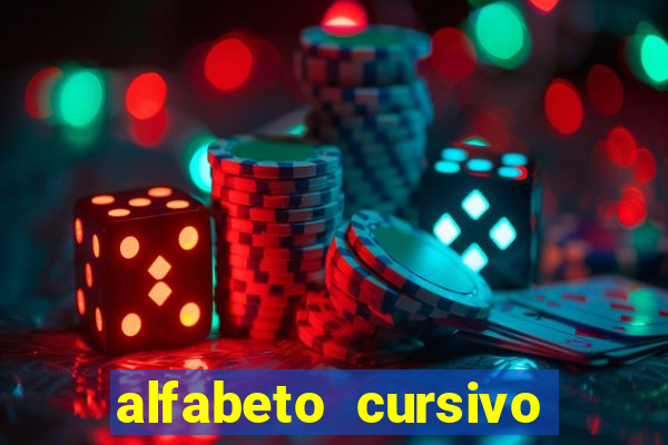 alfabeto cursivo para treinar caligrafia